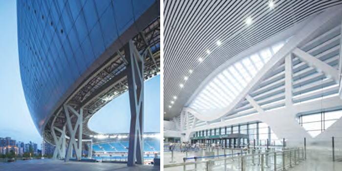 专业技术支撑下的大跨度建筑项目：遂宁市体育中心和铁路宁波站改造工程